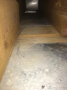 Air duct after cleaning, example 2