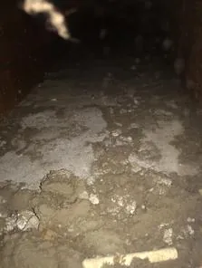 Air duct before cleaning, example 1