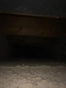 Air duct before cleaning, example 4