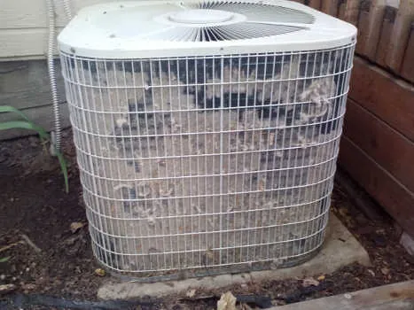 Dirty outdoor condenser coil